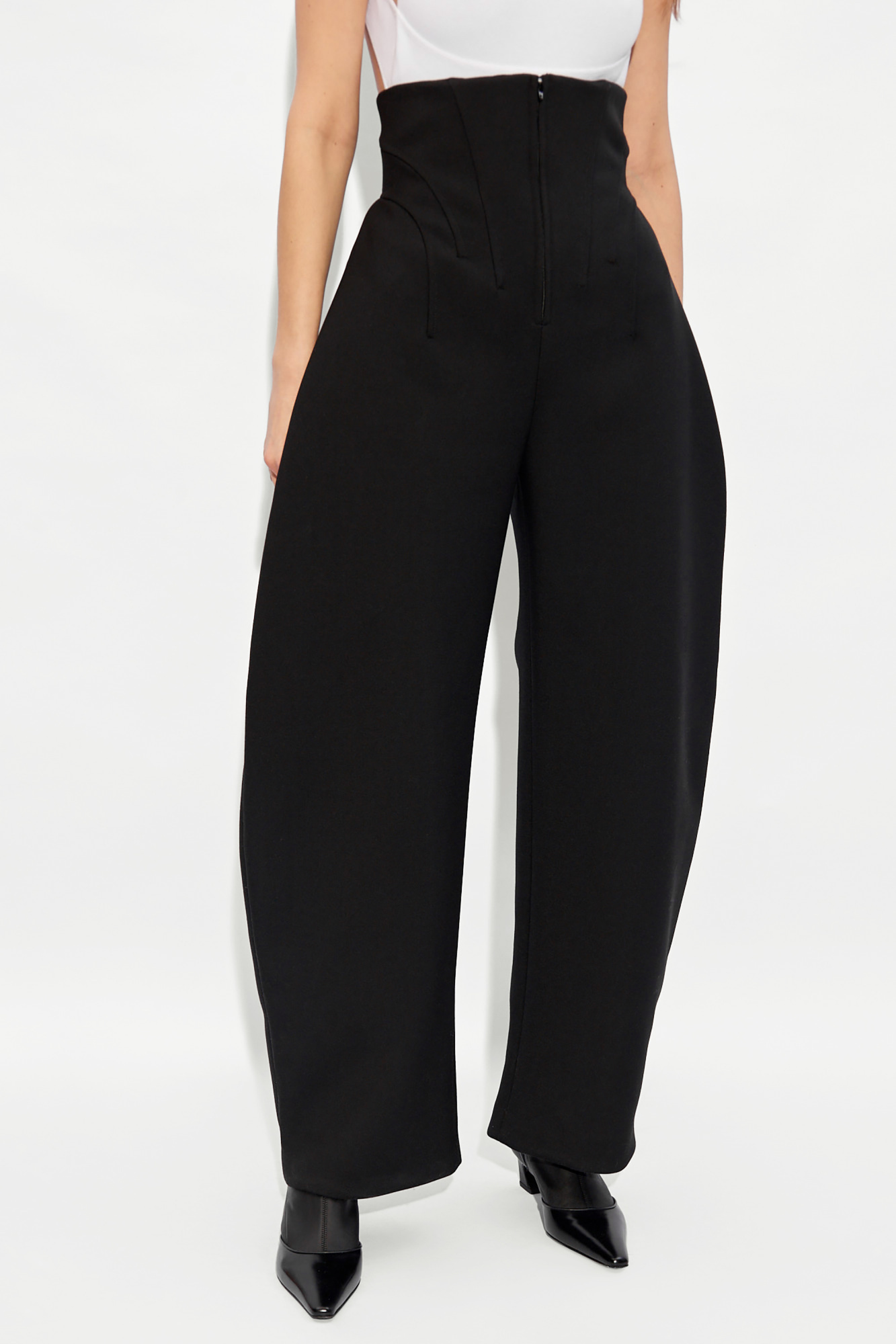 Black Wool trousers Alaïa - High G Scape Cargo Skinny Pants